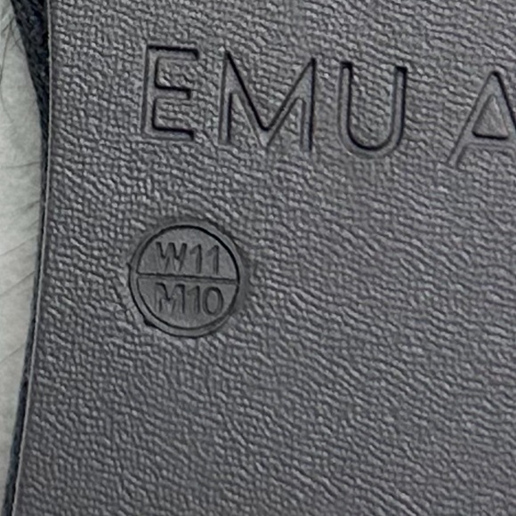 Emu Australian Myna Lava Sheepskin Slipper Slide Charcoal Ombré Womans US11/UK42 - Picture 9 of 14